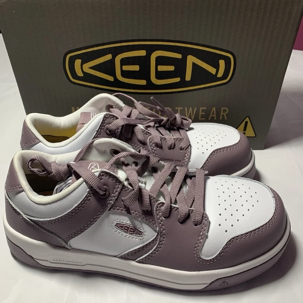 KEEN Utility Women’s Sz 7 Overton Work Sneakers Low Height Composite Toe Shoes
